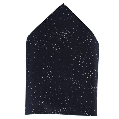 Mystere Metallic Star Light 12 x 12 Silk Pocket Square