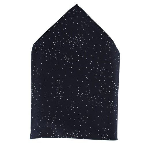 Trafalgar Mystere Metallic Star Light 12 X 12 Silk Pocket Square