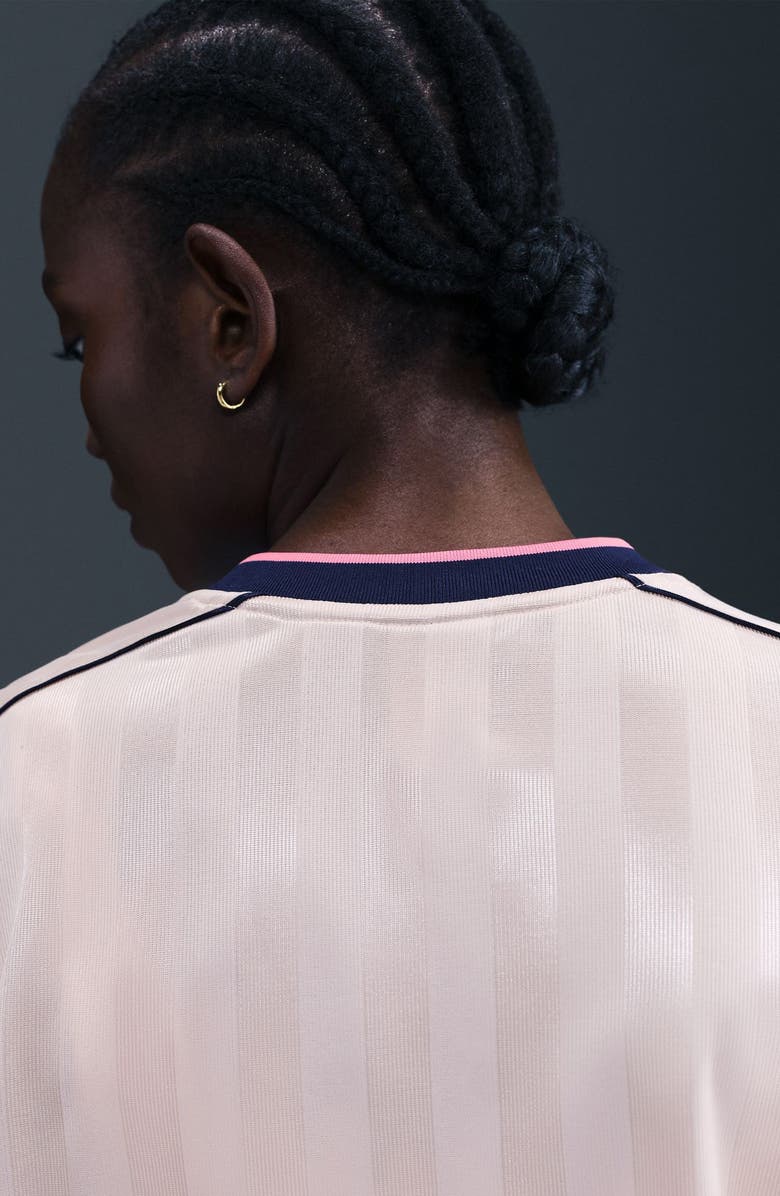 Nike Dri-FIT Oversize Printed Top, Alternate, color, Red/ Midnight Navy