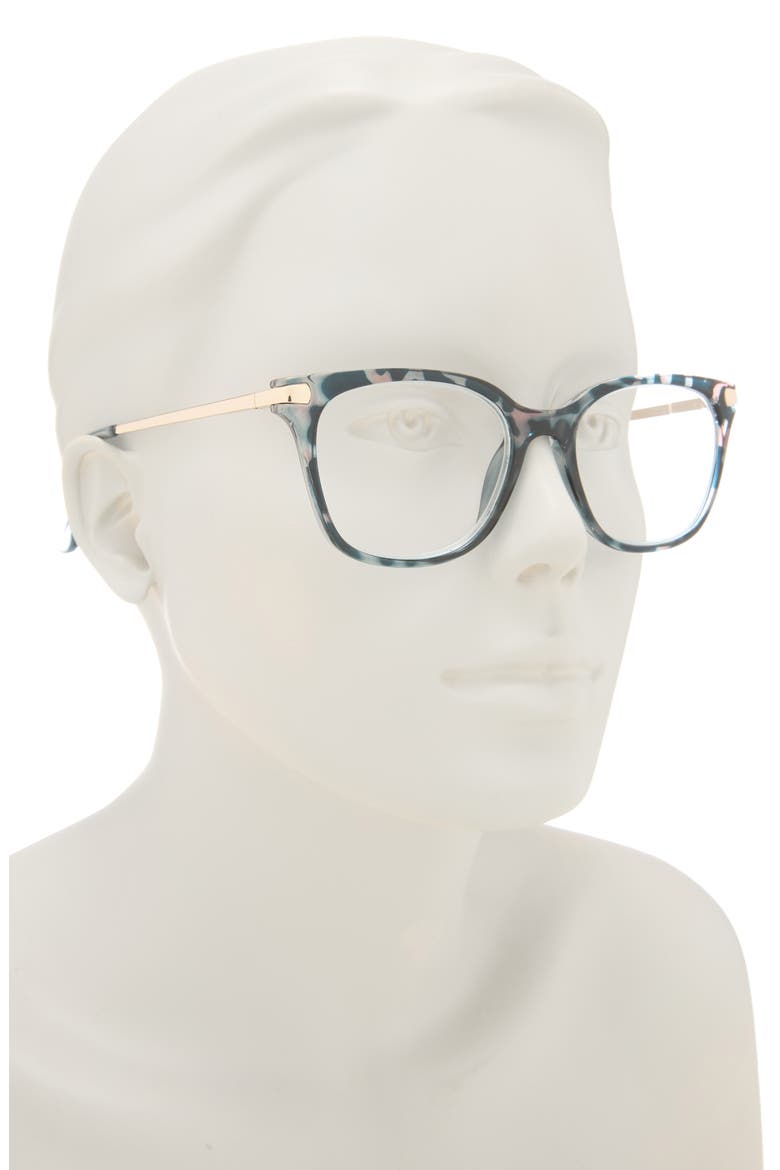 Combo Core 51mm Cat Eye Reading Glasses, Alternate, color, BLUE DEMI