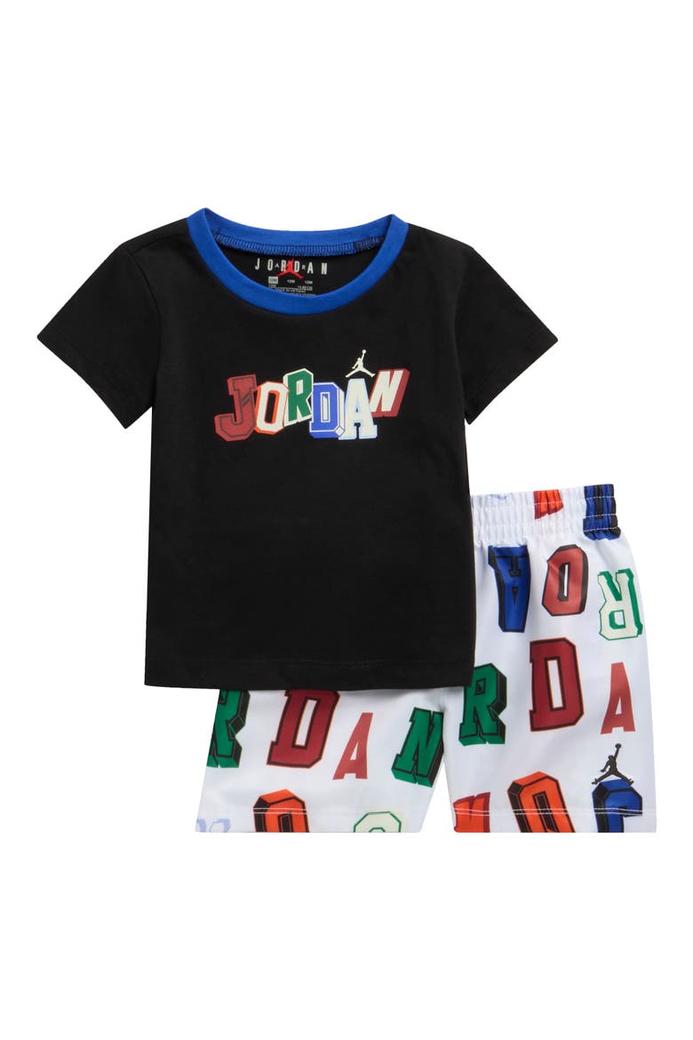 Court of Legends Graphic T-Shirt & Shorts Set, Main, color, SAIL