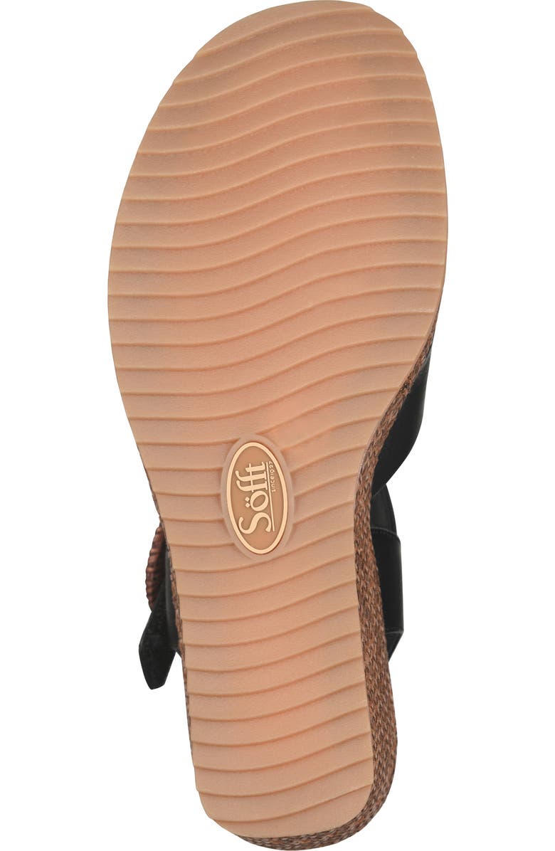 Söfft Dorathy Slingback Platform Wedge Sandal, Alternate, color, Black