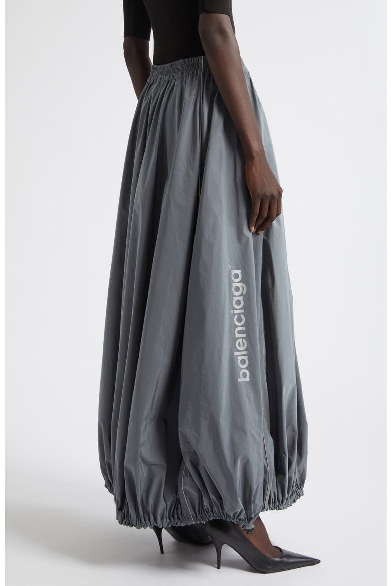 Balloon Cotton & Nylon Techno Poplin Track Skirt, Alternate, color, 1485 LEAD