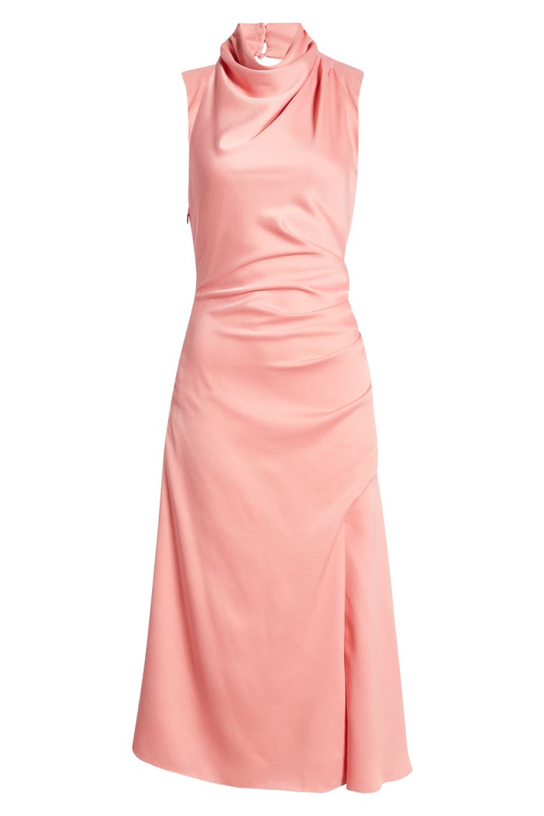 Robbia Cowl Neck Dress, Alternate, color, STRAWBERRY ICE
