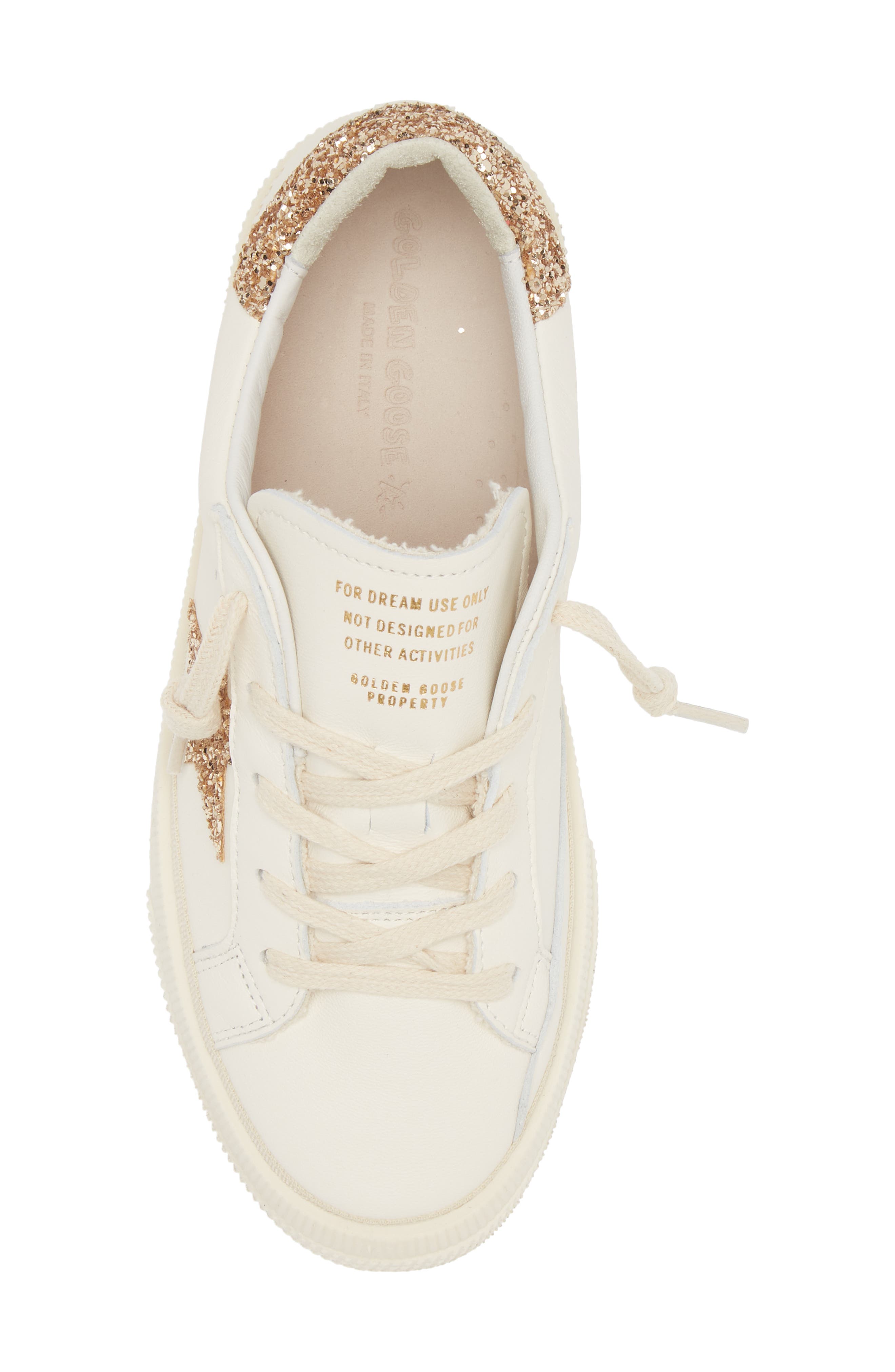 Golden Goose Kids' May Glitter Star Low Top Sneaker, Alternate, color, 