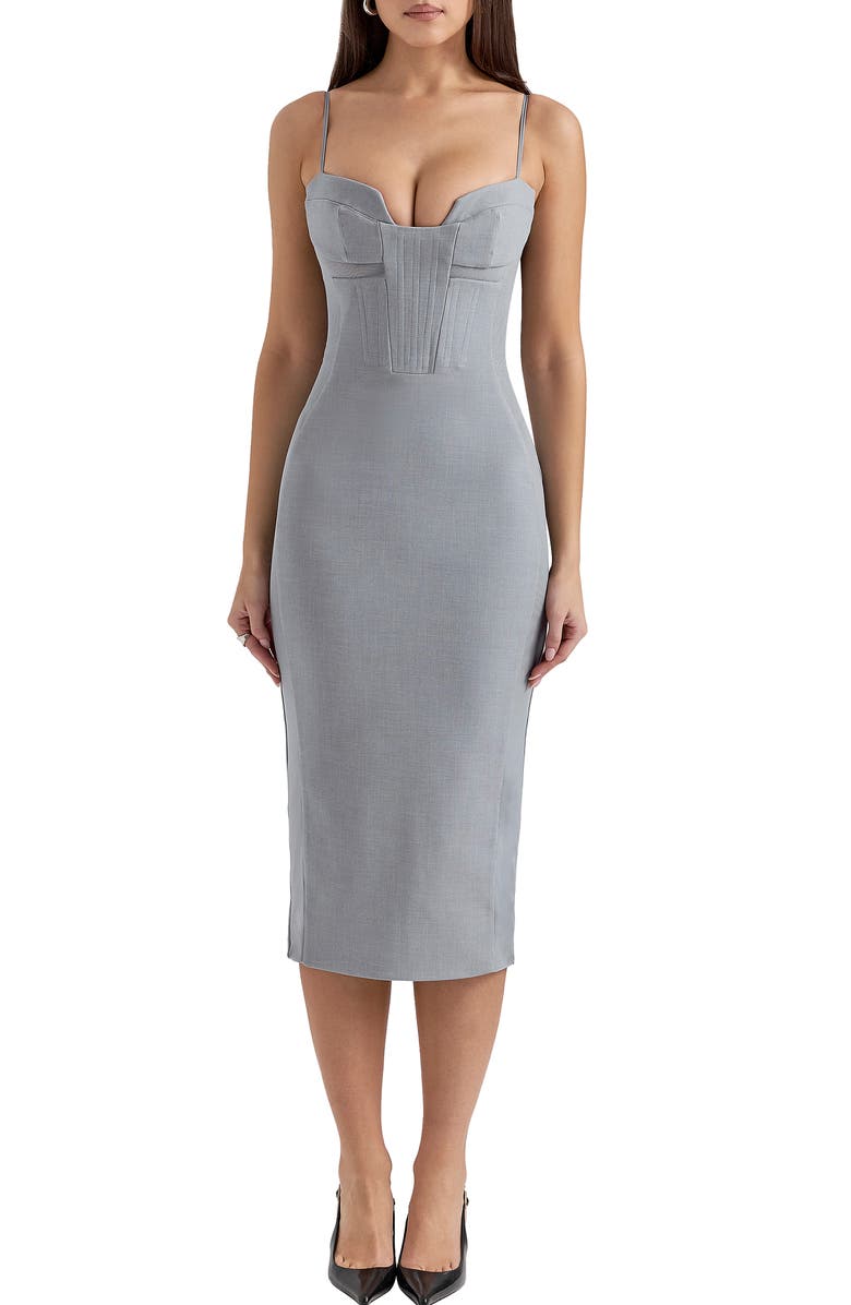 HOUSE OF CB Kiki Cold Shoulder Long Sleeve Minidress, Main, color,