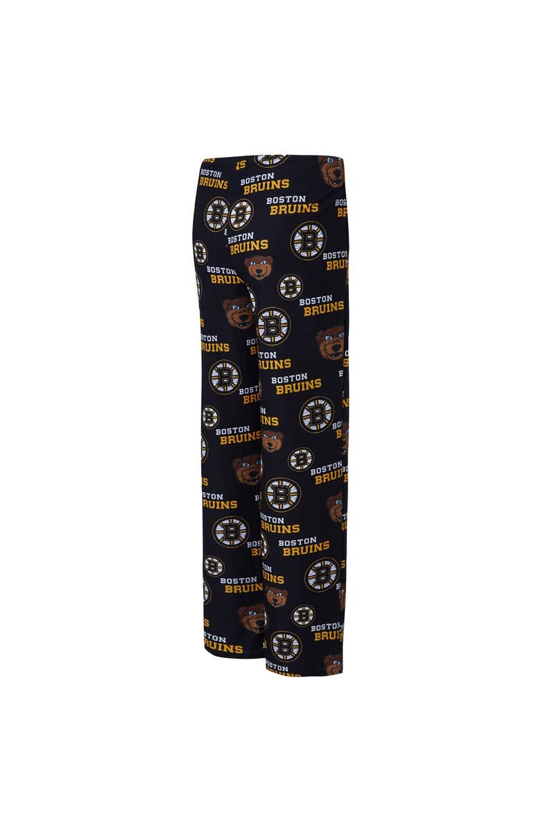 CONCEPTS SPORT Women's Concepts Sport Black Boston Bruins Zest Allover Print Knit Pants, Alternate, color, Black