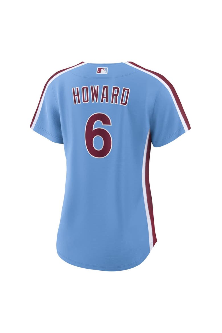 Women's  Nike Ryan Howard Light Blue Philadelphia Phillies Replica Jersey, Alternate, color, Light Blue