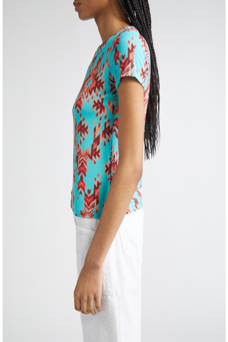 Ressi Ganado Print T-Shirt, Alternate, color, POOL BLUE MT GANADO PRINT
