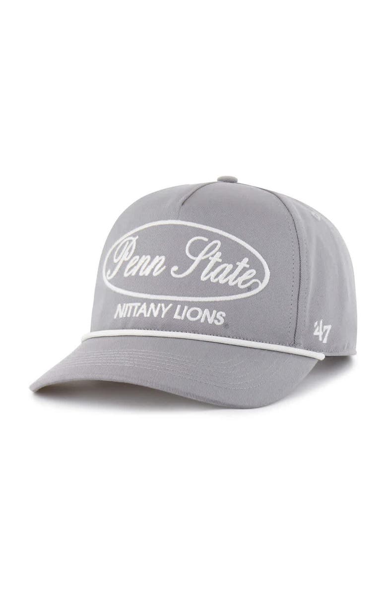'47 Men's '47 Gray Penn State Nittany Lions Contemporary Basics Foundational Rope Hitch Adjustable Hat, Alternate, color, Gray
