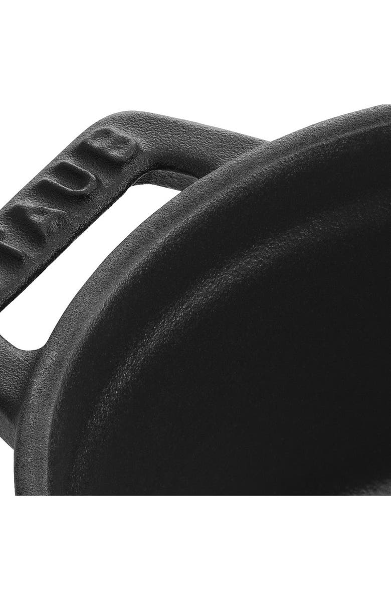 Staub Enameled Cast Iron 0.25-Quart Mini Cocotte, Alternate, color, Matte Black