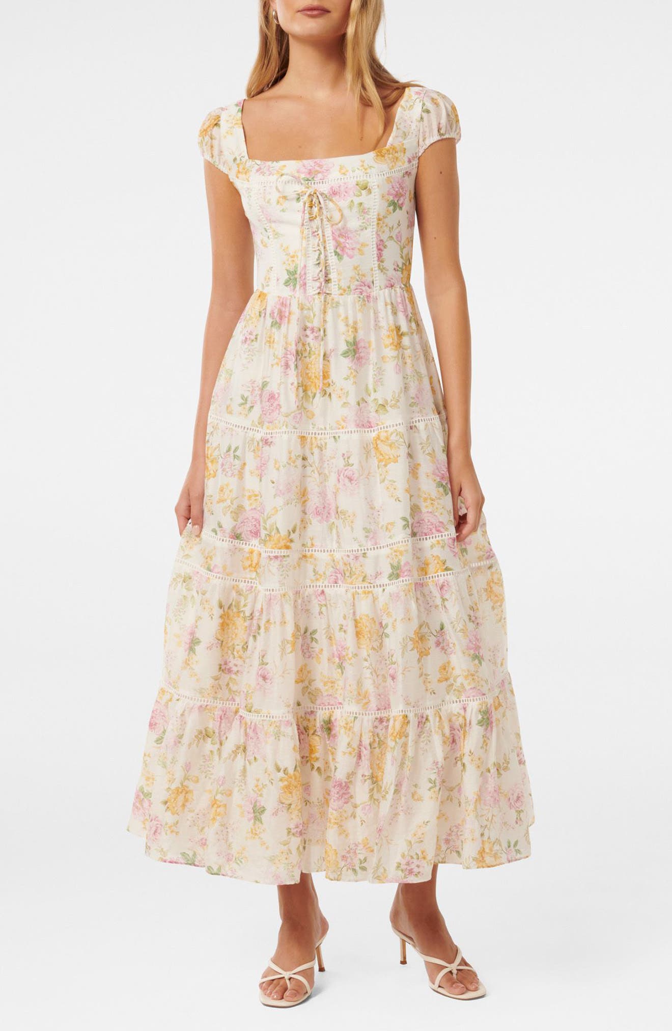 Ever New Cottage Core Floral Maxi Dress