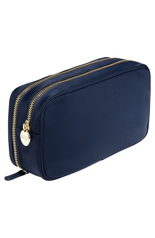 Stoney Clover Lane Nylon Double-zip Pouch In Blue