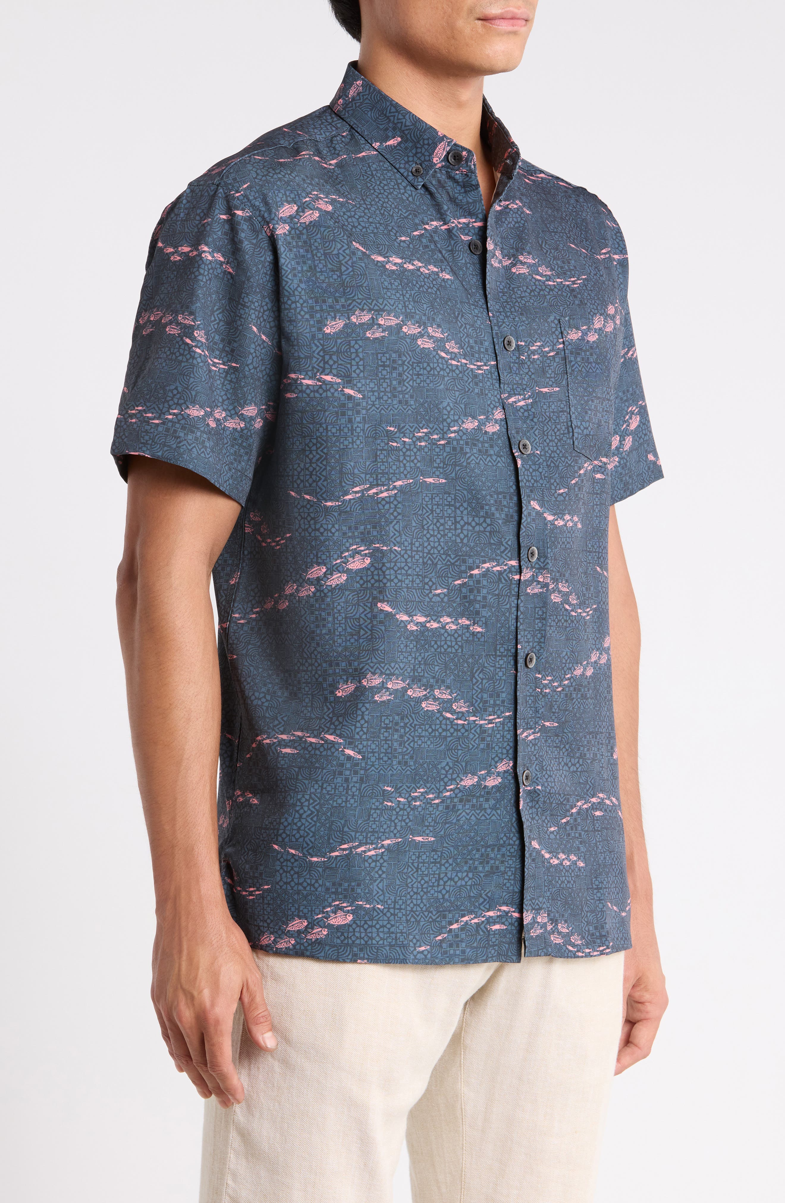 Kahala Sea Breeze Short Sleeve Button-Down Shirt (Men) | Nordstrom