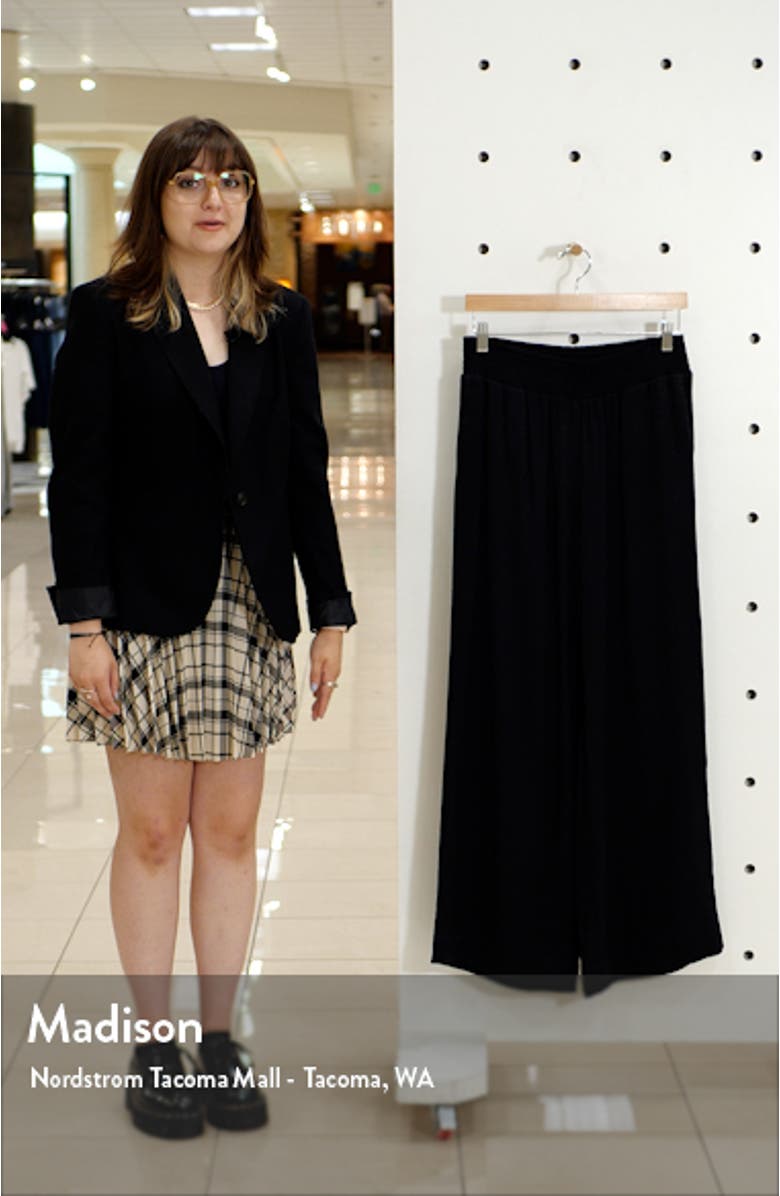 Wild One Leopard Jacquard Wide Leg Pants, sales video thumbnail