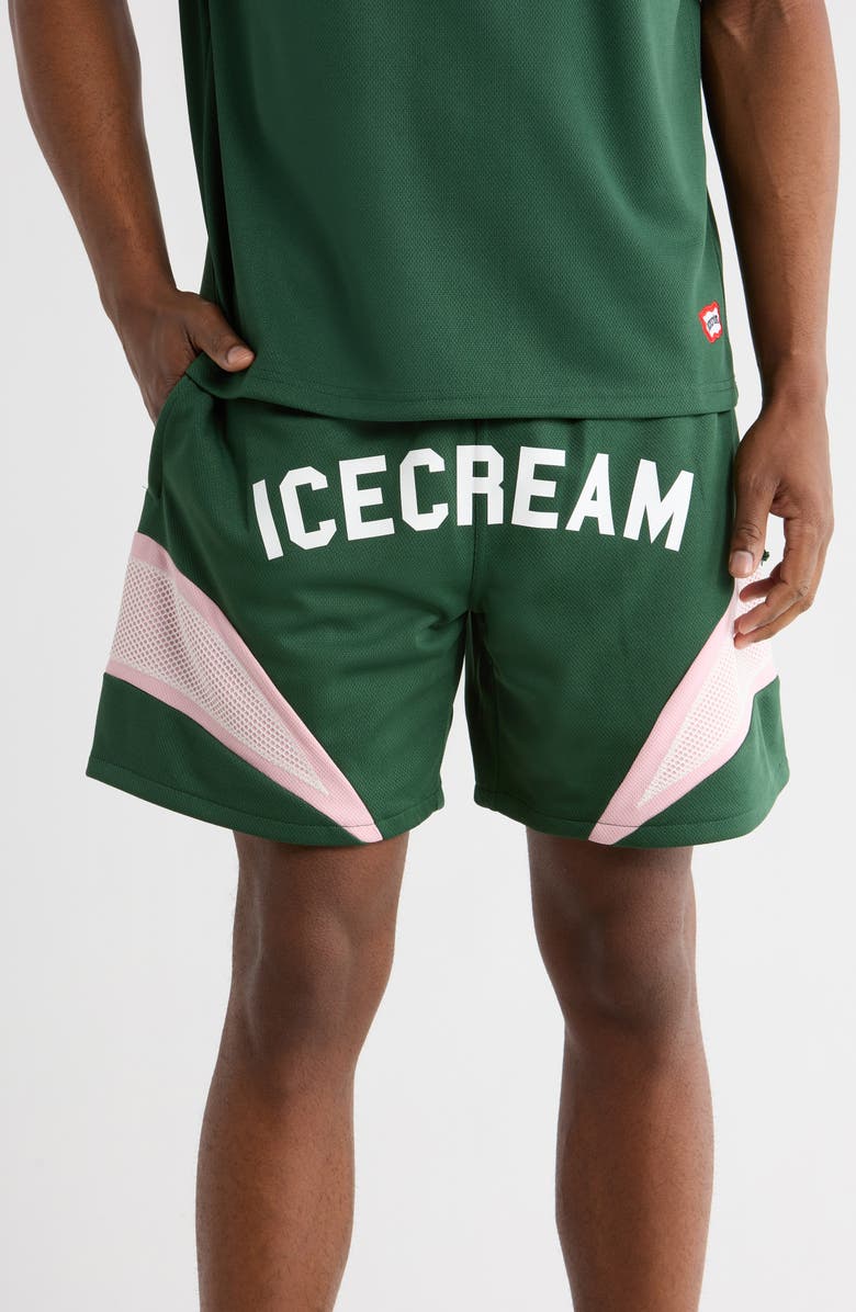ICECREAM Catch Logo Shorts, Main, color, Jolly Green