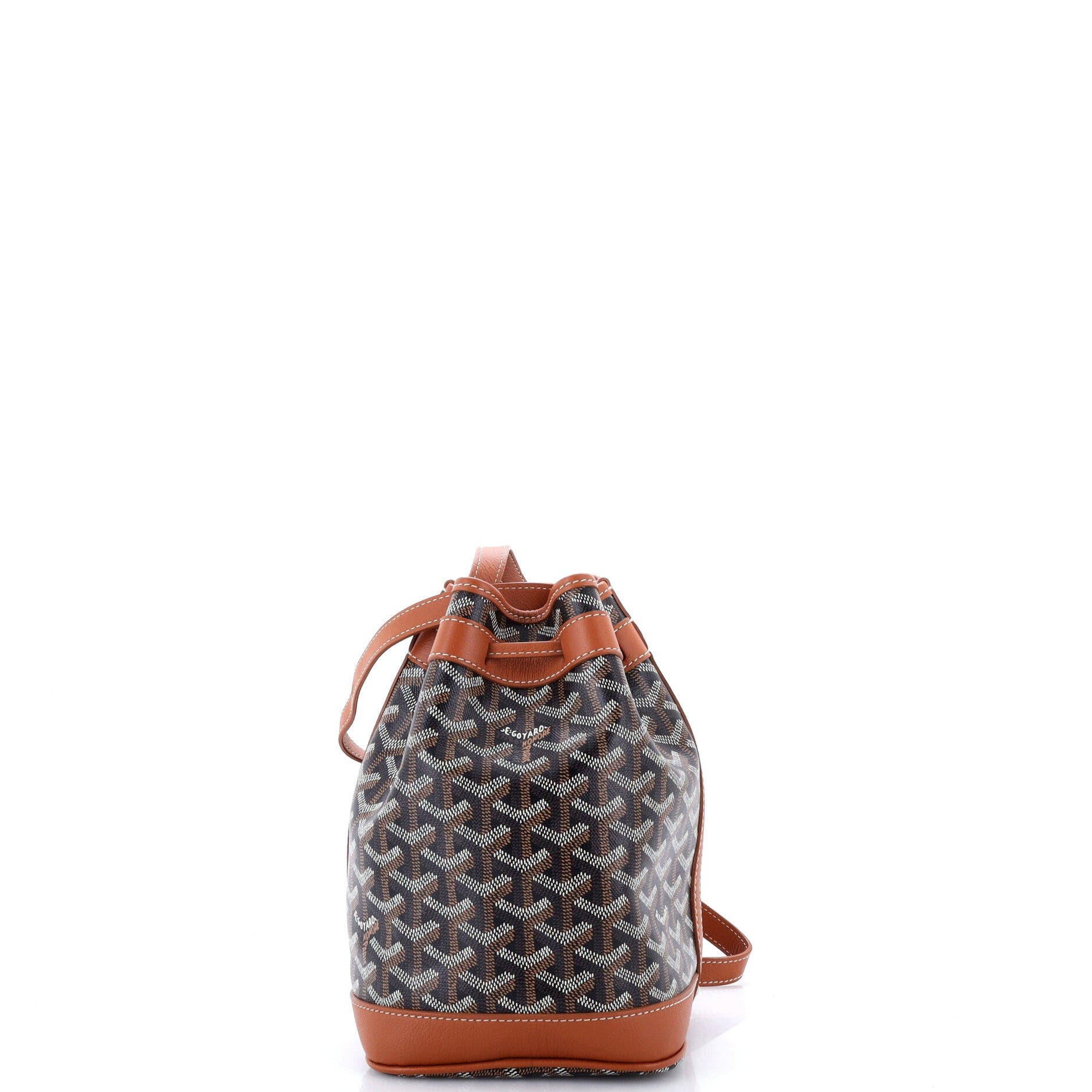 Petit Flot Bucket Bag Coated Canvas PM, Alternate, color, Brown