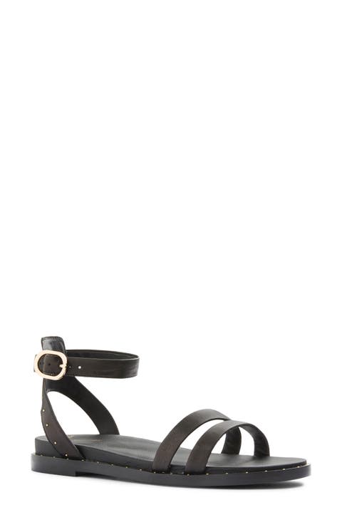 シューズ・サンダルその他 MALIPARMI Woman Flat sandals Black SA006991069 20000 CUTS & BEADS SANDAL in Black for women | Malìparmi®