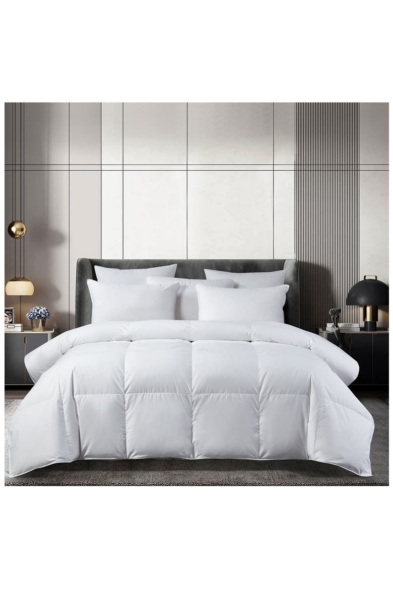 Beautyrest 300 Thread Count European All-Seasons Comforter, Alternate, color, WHITE