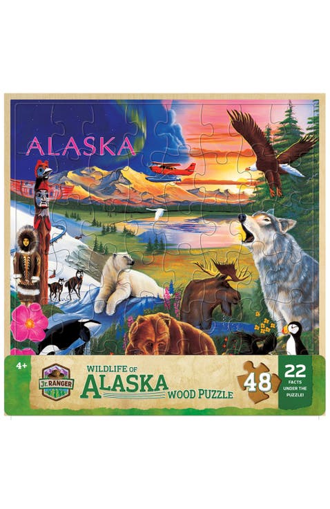 Wildlife of Alaska 48 Piece Wood Puzzle