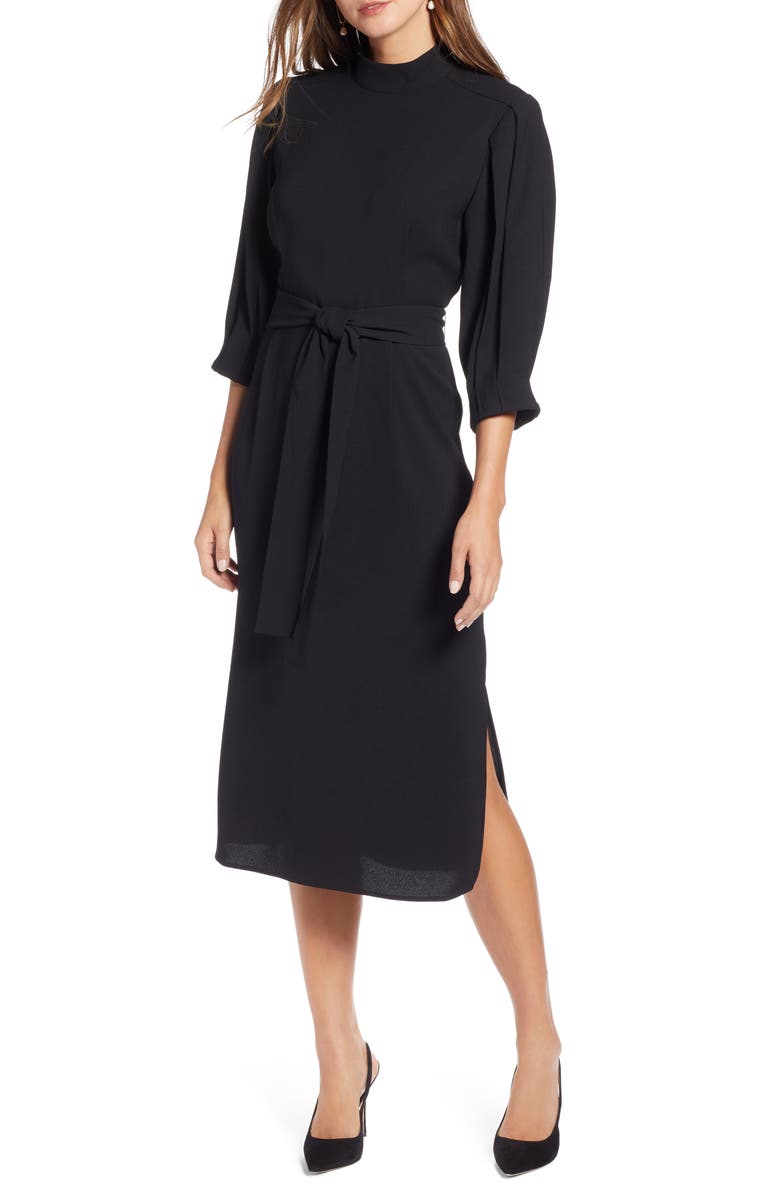 Halogen<sup>®</sup> Tie Waist Dress, Main, color, 