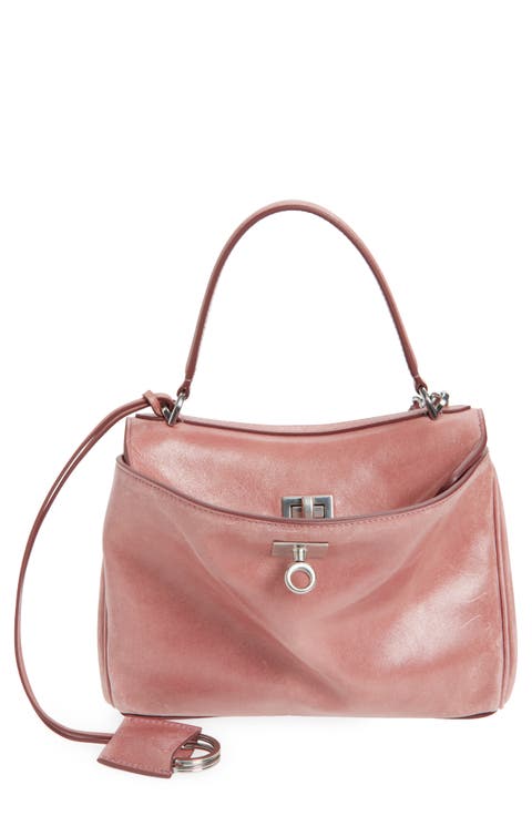 Mini Rodeo Lambskin Leather Top Handle Bag