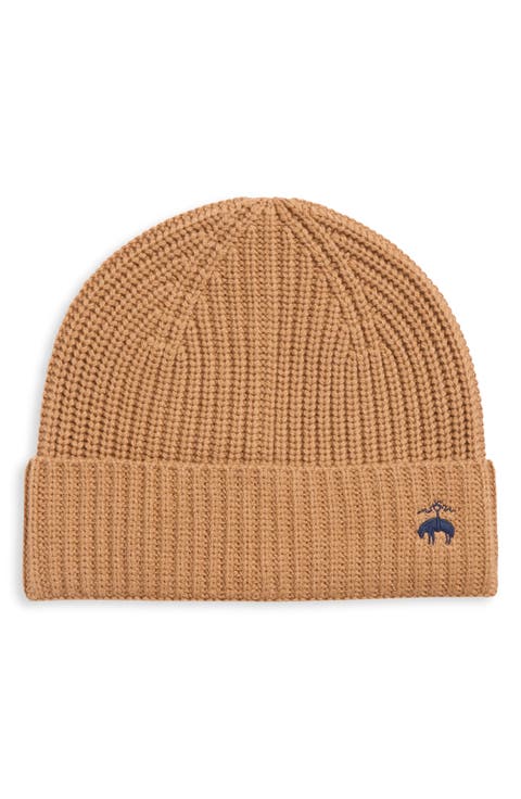 Wool & Cashmere Blend Knit Beanie