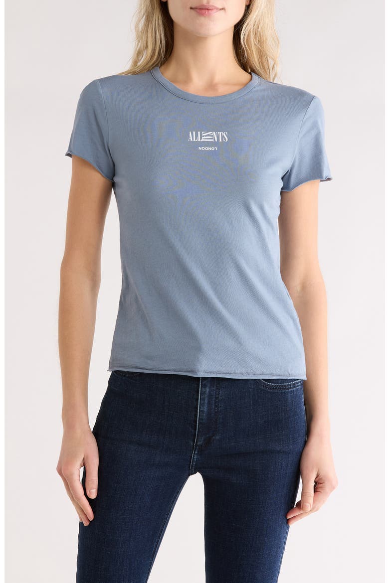 Burman Bela Logo Graphic T-Shirt, Main, color, FLINT STONE BLUE