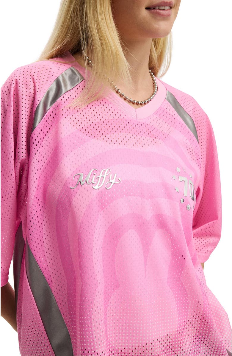 Cotton On Women's Lcn V Neck Regular Cropped Graphic Tee New, Alternate, color, Lcn Mif Miffy 70 Lollipop