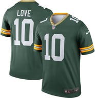 Nike Men's Nike Jordan Love Green Green Bay Packers  Legend Player Performance Top
