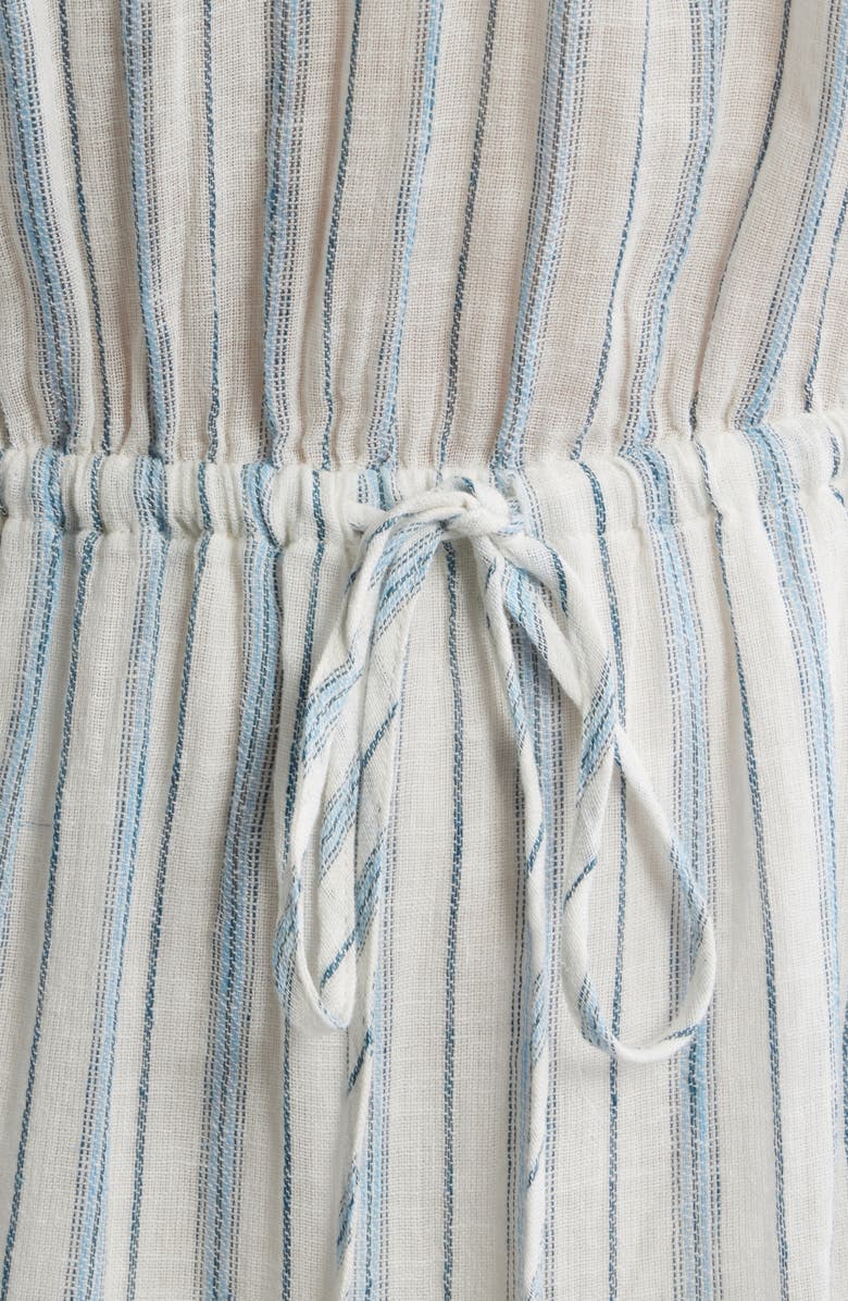 Rails Albany Stripe Tiered Linen Blend Dress, Alternate, color, Windward Stripe