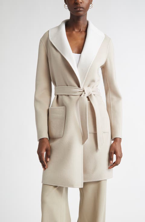 Two-Tone Double Face Wool & Cashmere Coat