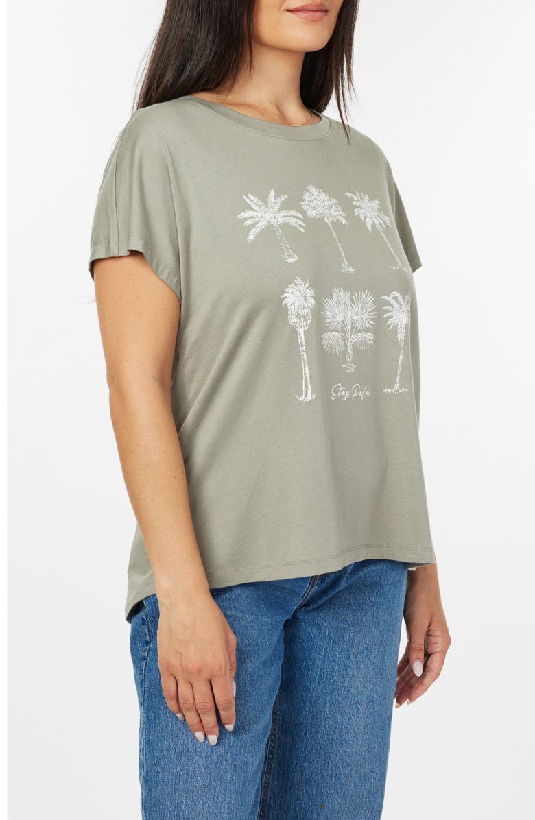 C & C California Camille Everyday Graphic T-Shirt, Alternate, color, Dried Sage