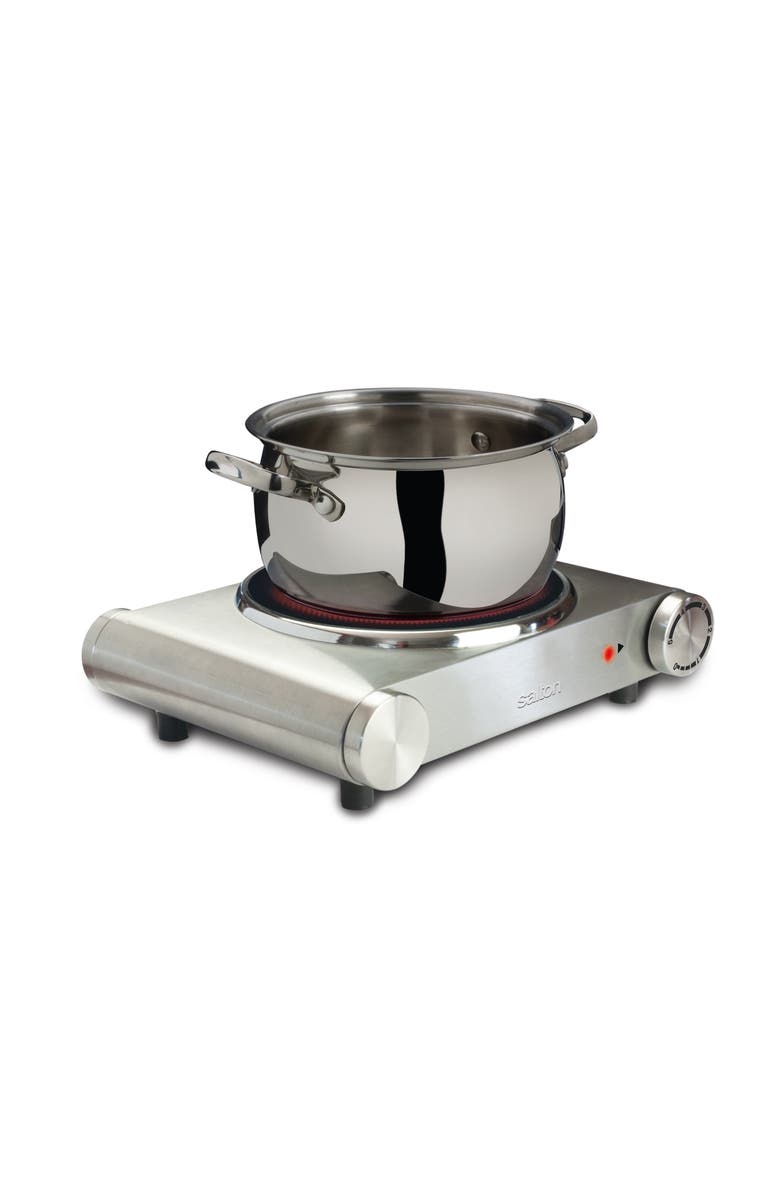 Salton Portable Infrared Cooktop - Single, Alternate, color, Silver