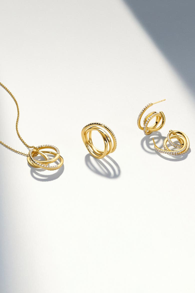 Necklace Spirale, Alternate, color, 18K Gold Plated