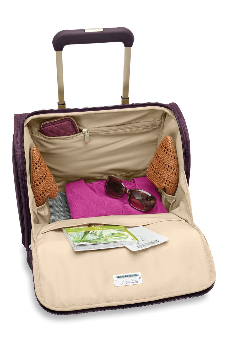 Baseline Cabin Spinner Carry-On Bag, Alternate, color, PLUM