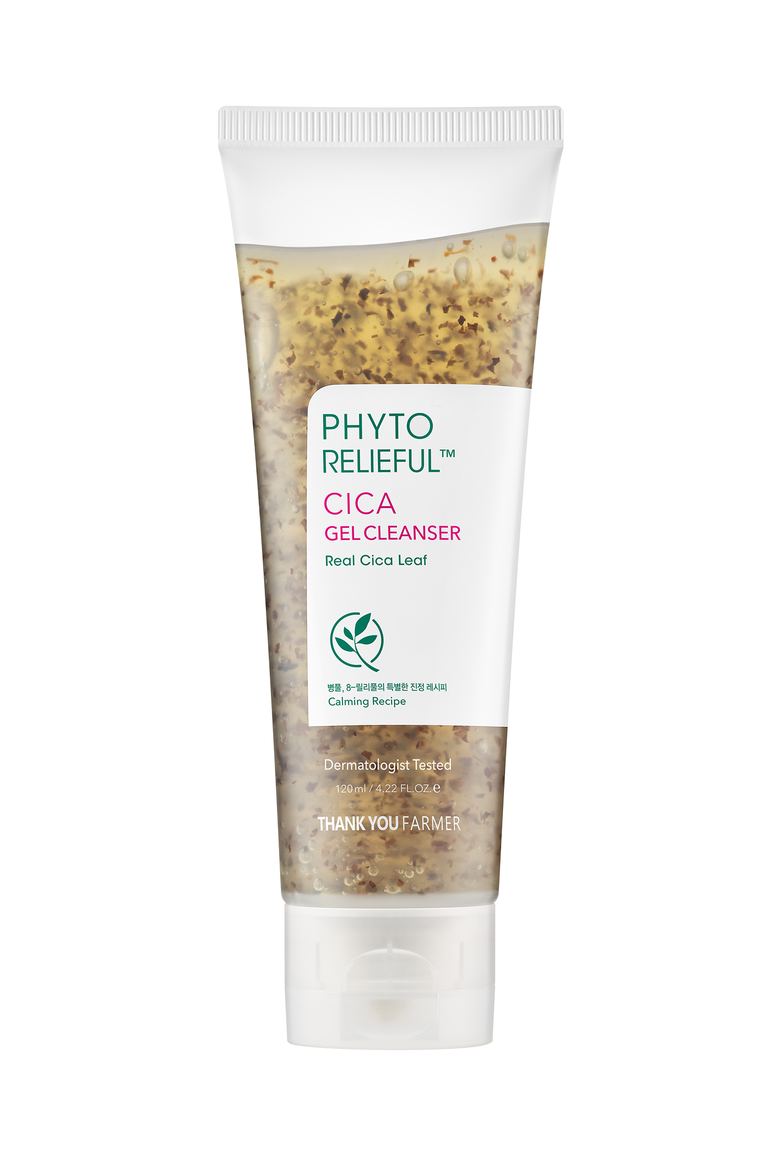 Phyto Relieful Cica Gel Cleanser, Main, color, White