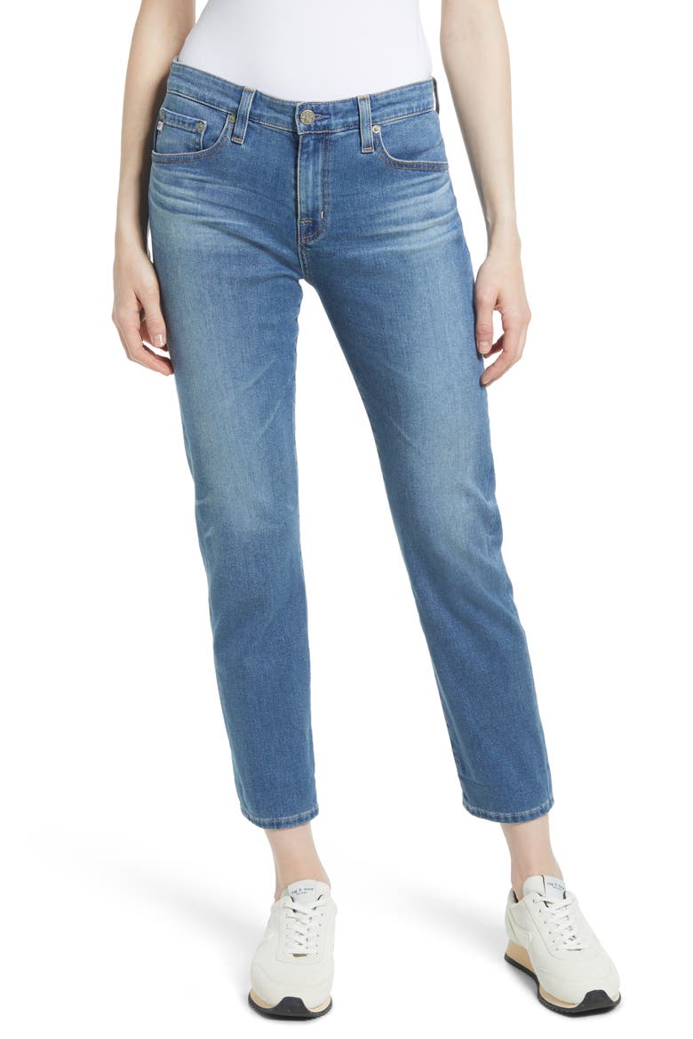 Ex-Boyfriend Slouchy Slim Jeans, Main, color, 11 YEARS SADDLE PEAK