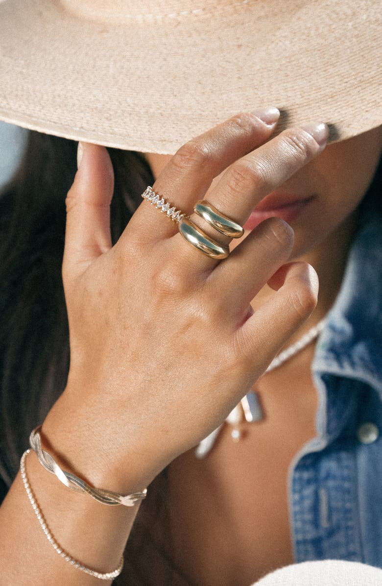 Child of Wild Reagan Cubic Zirconia Tennis Bracelet, Alternate, color, Gold