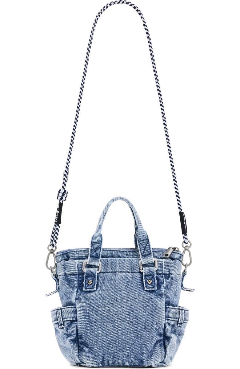Desigual Mini Denim Crossbody Bag, Alternate, color, Light Blue