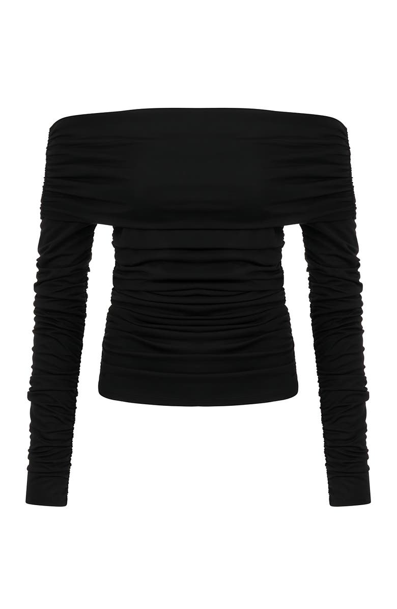 Nocturne Off Shoulder Blouse with Ruffle Detail, Alternate, color, 