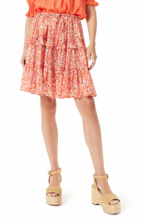 Sam Edelman Dree Tiered Paisley Skirt