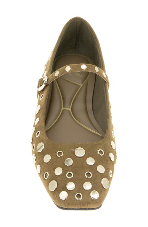 Kenneth Cole Jasper Stud Mary Jane Flat In Green