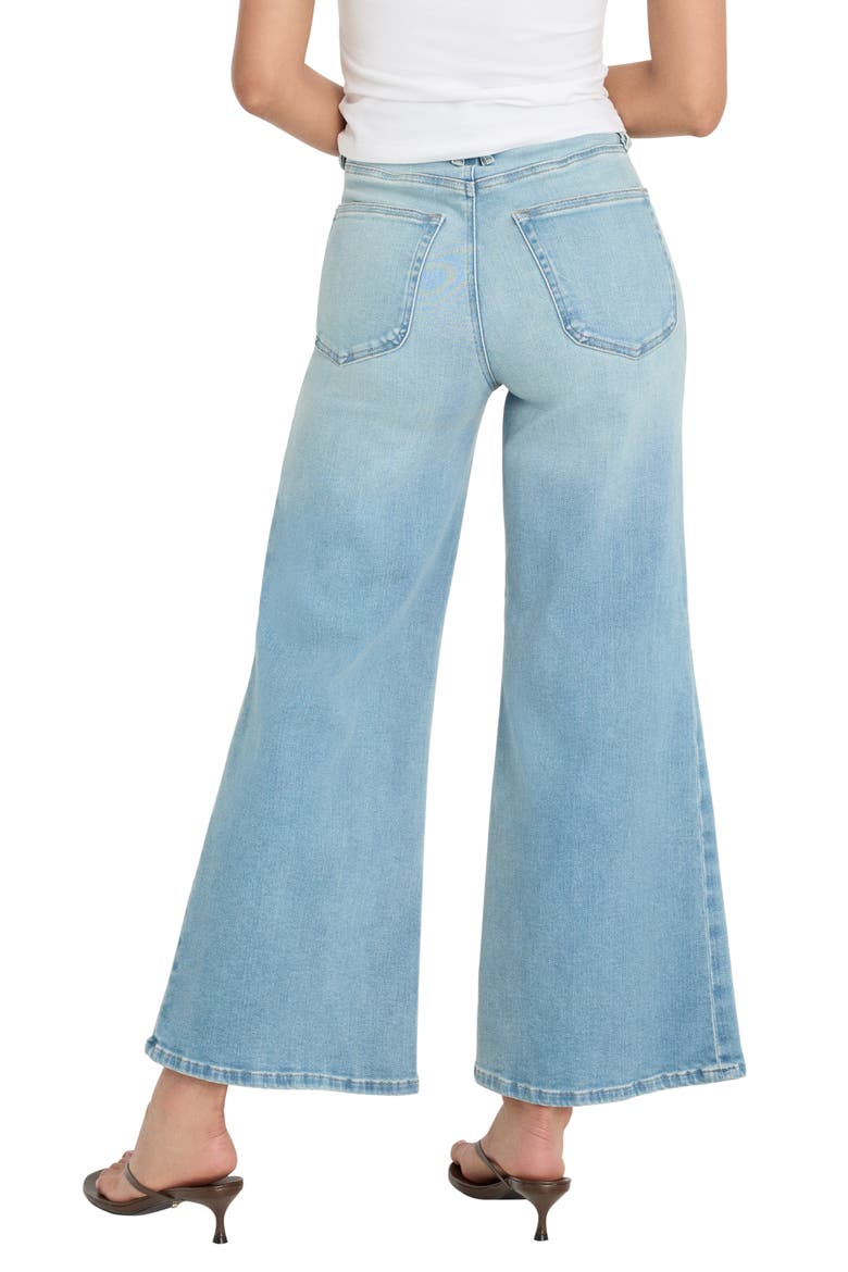 Soft-Tech Good Waist Crop Palazzo Jeans, Alternate, color, INDIGO1225