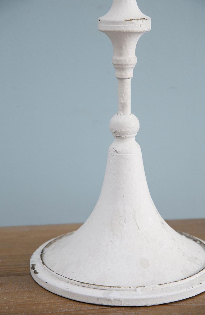 A & B Home 11-Light Candelabra, Alternate, color, Distressed White