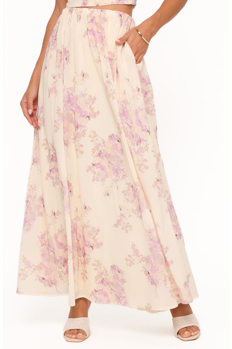 Tinsley Maxi Skirt, Main, color, LAVENDER FLORAL
