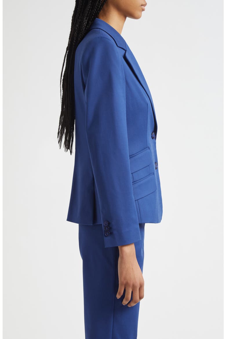 Cotton Couture Two-Button Blazer, Alternate, color, COBALT BLUE