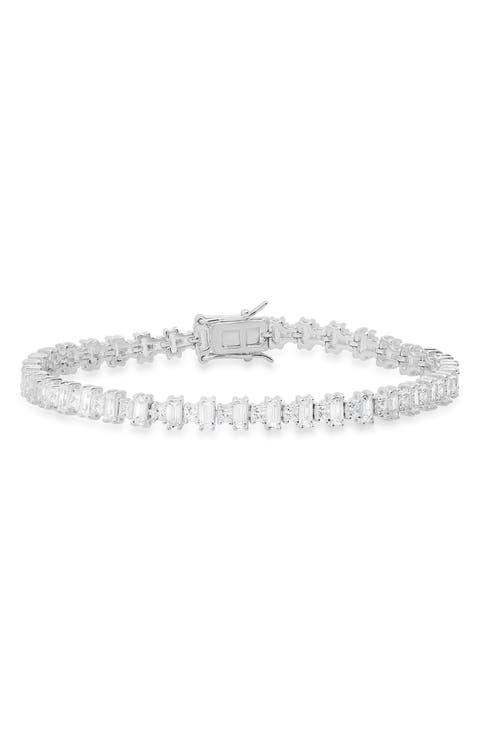 Sterling Silver CZ Tennis Bracelet