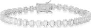 Queen Jewels Sterling Silver CZ Tennis Bracelet