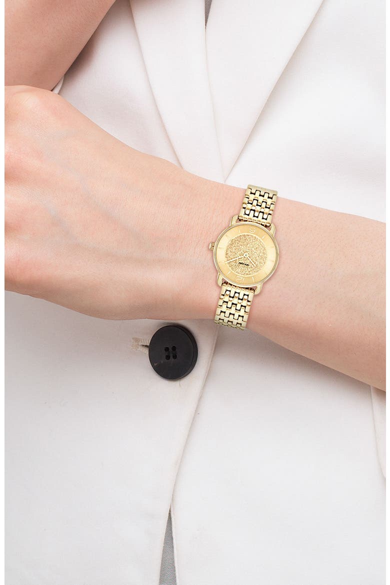 Elliot Bracelet Watch, 28mm, Alternate, color, GOLD